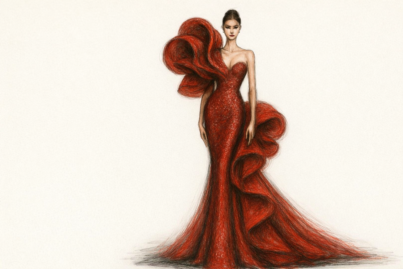 Rochie de gală elegantă Anne L’or