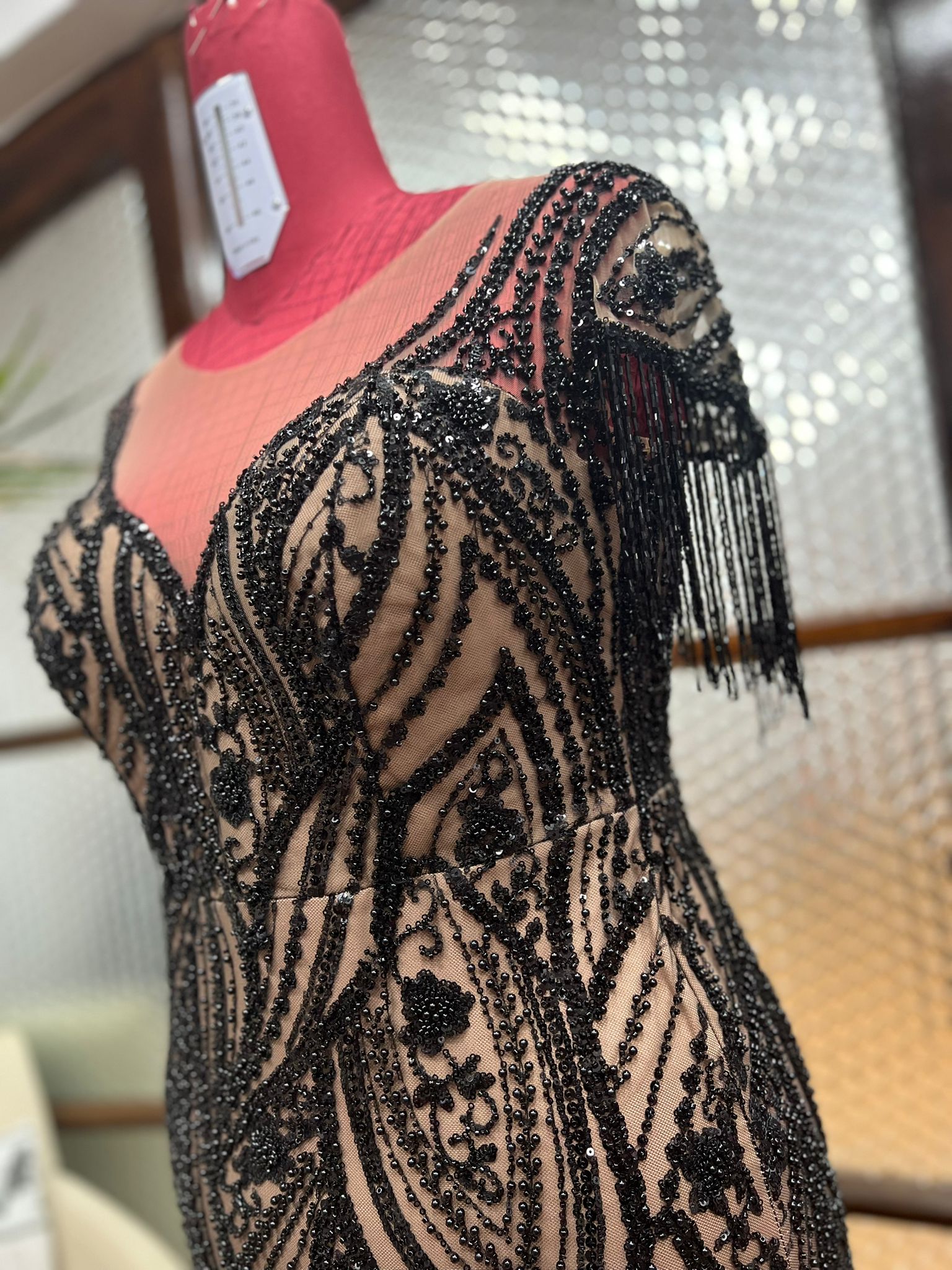 Rochie neagră cu glitter